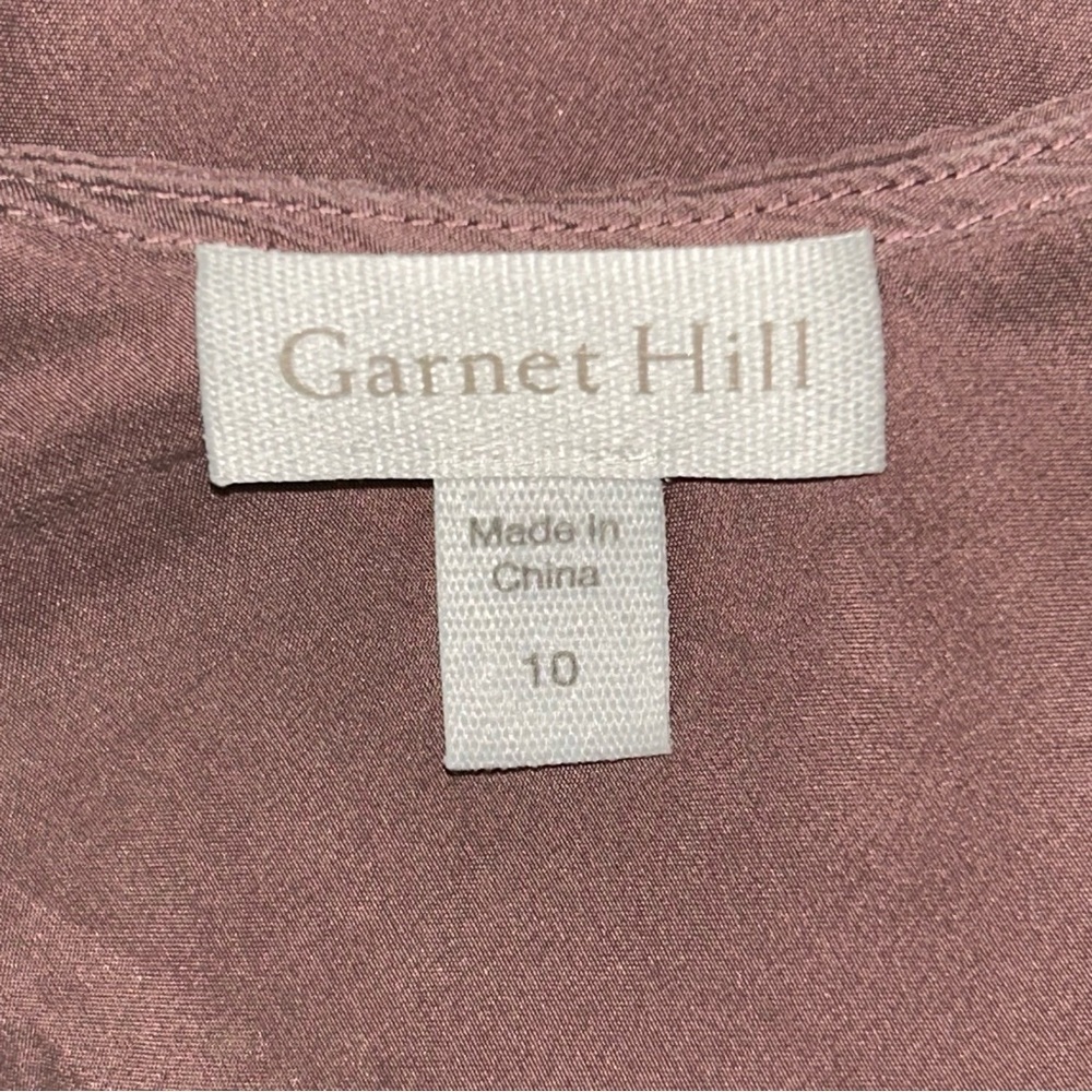 Garnet Hill mauve silk Camisole - Picture 3 of 4